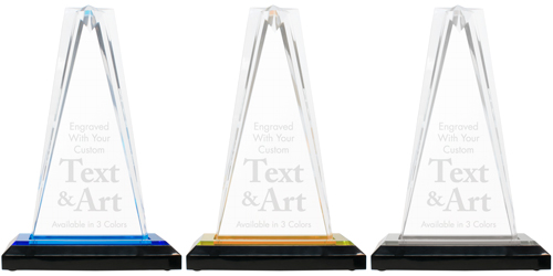 3 Colors of Star Acrylic Tower Awards