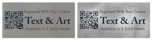2 Solid Metal QR Asset Labels