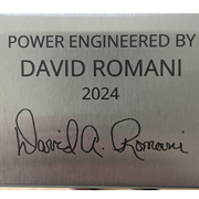Order 887596 Review Image. Stainless Steel Sign with an with a custom design engraved on the front.
