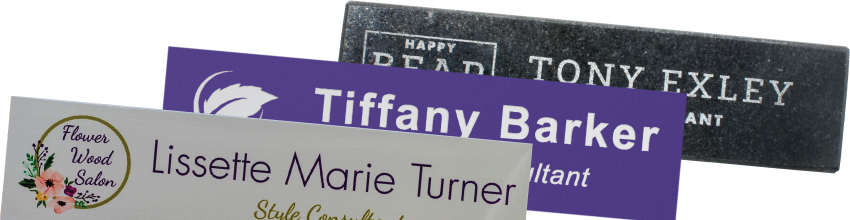 Custom Name Plates and Desk Name Plates with your Text and Logo from PlaqueMaker.com