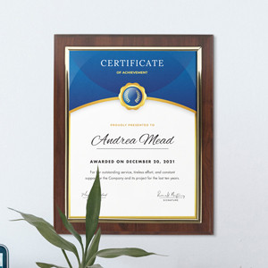 Certificate Plaques