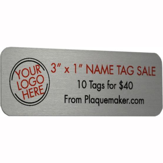 3 X1 Metal Name Tag Bulk 10 Custom Engraved Tags For 4 Each Product Video Name Tag
