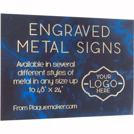 Laser Engraved Metal Signs