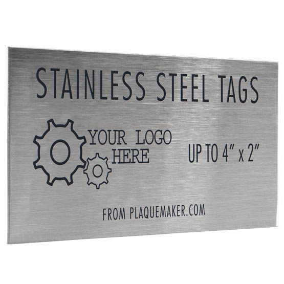 Custom Stainless Steel Labels - Engraved Metal Tags up to 4x2" Questions & Answers