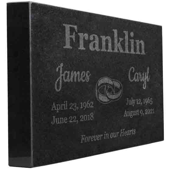 Are there any natural variations in the granite that could affect the engraving?