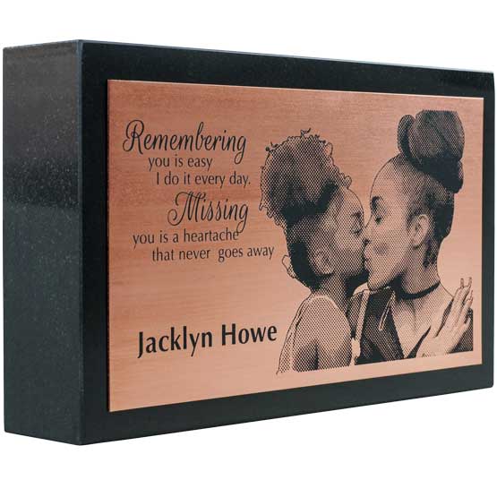 Where is the headstone engraved?