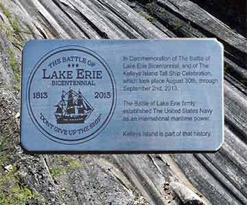 Stainless Steel Plaque For Kellys Island Battle Of Lake Erie