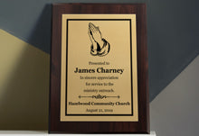 Religious Gifts Featuring Religious Appreciation Plaque On White Mantle