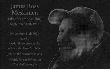 Customer Image Review for 14” x 9” Granite Headstone
