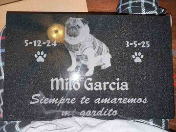 Customer Image Review for 16” x 10” Granite Headstone