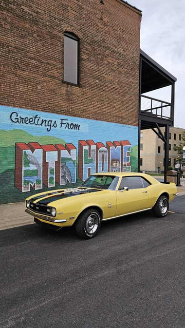 Suzanne's rebuilt '68 Camaro