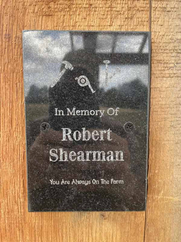 Customer Image Review for Custom Granite Plaques