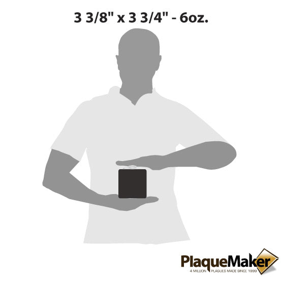 Size Guide With Blank Figure Holding Custom Matte Black Stainless Steel Flask Against A White Background