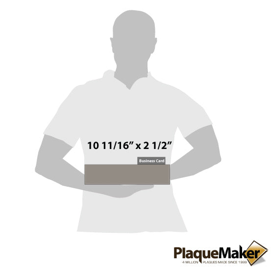 Size Guide With Blank Figure Holding Gray Faux Leather Desk Wedge With Card Slot Against White Background