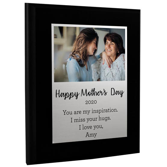 Custom Mother's Day Plaque Gift With Your Photo, Year, And Name In Full Color.