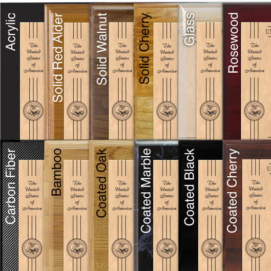 Comparison of board options with bronze metal
