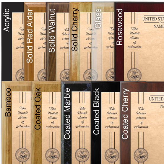 Comparison of board options with bronze metal