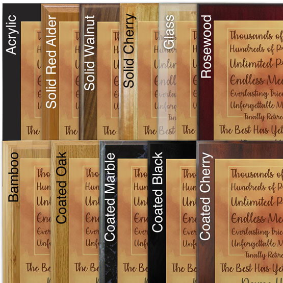 Watercolor Retirement Plaques for Women - 8x10” Custom Plaques