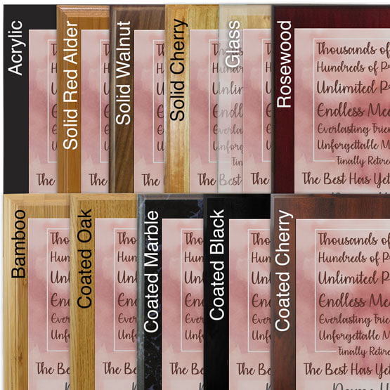 Watercolor Retirement Plaques for Women - 8x10” Custom Plaques