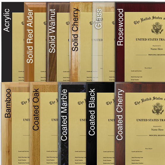 Comparison of board options with gold aluminum metal.
