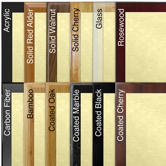 Comparison of board options with brass metal