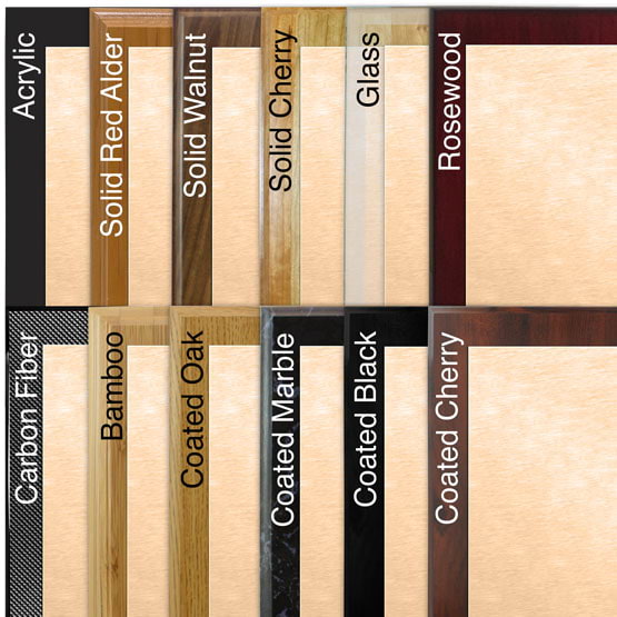 Comparison of board options with bronze metal