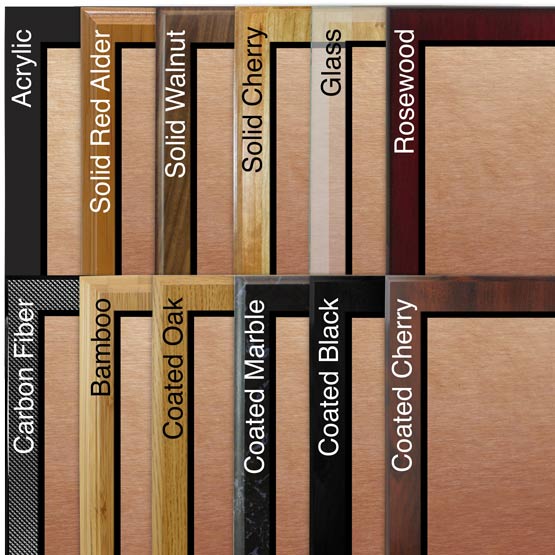 Comparison of board options for copper plaques.