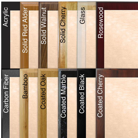 Comparison of board options with copper metal