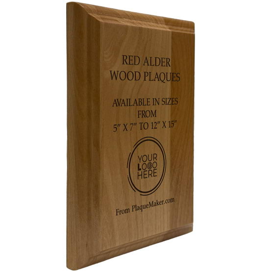 Red Alder Wood Plaques, Custom Plaques | PlaqueMaker