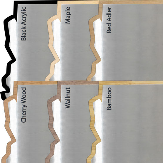 Comparison of board options with stainless steel metal