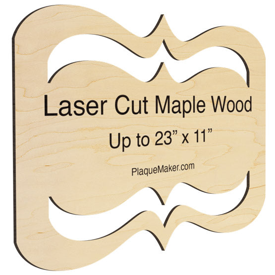 Wood Laser Cutting Service – Maple Signs & Custom Shapes
