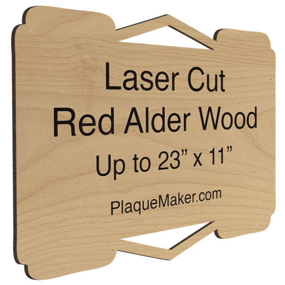 Wood Laser Cutting Service – Red Alder Signs & Custom Shapes
