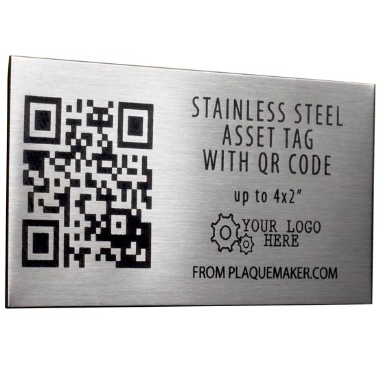 Custom Stainless Steel Asset Tags | PlaqueMaker.com