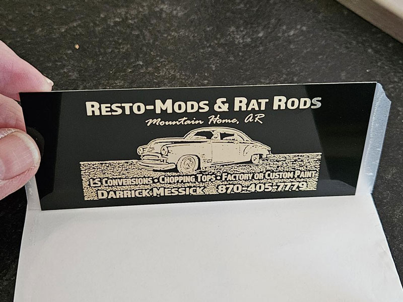 Suzanne Marie Ellis: This plaque was ordered as a thank you for the guy that rebuilt my classic '68 Camaro. It is a…