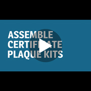 Assemble Certificate Plaque Kits in 5 Steps