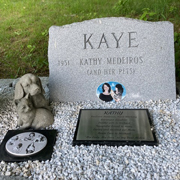 Order 838638 Review Image. Stainless Steel Headstone at grave site
