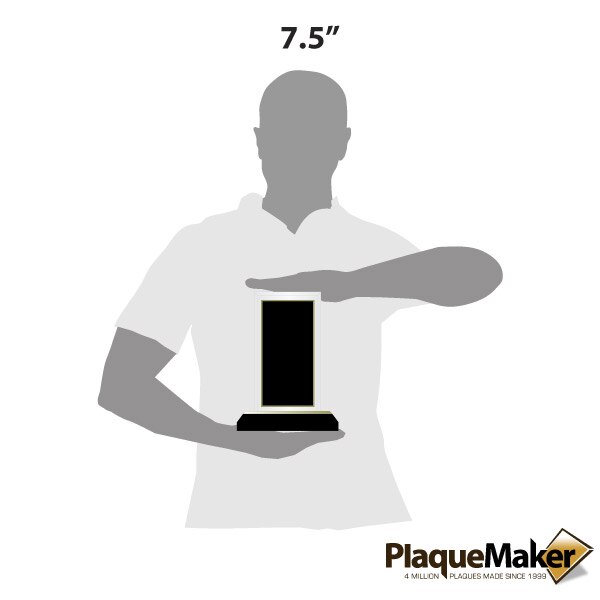Black & Gold Acrylic Award Sizes