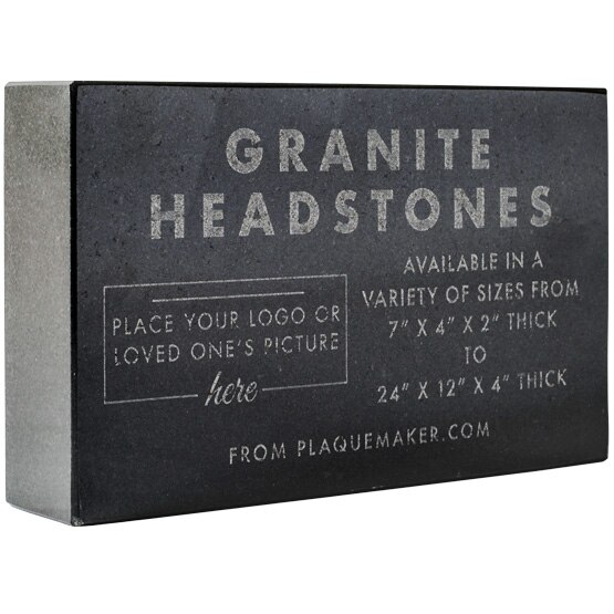 black headstone