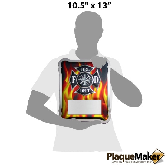 Firefighter Hero Plaque Size Chart