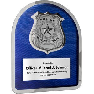 Custom Police Hero Plaque