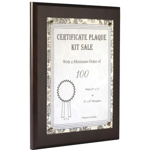 Wood Certificate Plaque Kits Plaquemaker Com