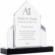 Custom Silver Jewel Acrylic Awards