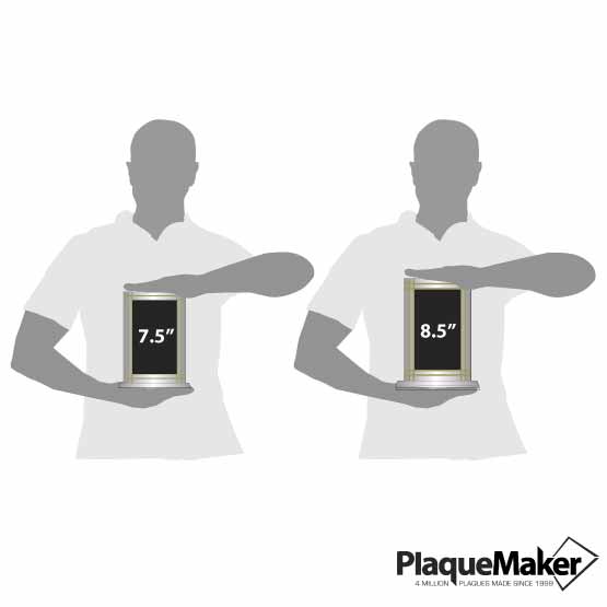Contemporary Glass Award Size Guide