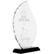 Custom Faceted Flame Glass Awards