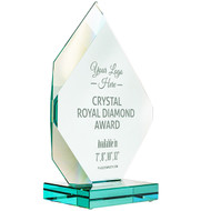 Custom Royal Diamond Glass Award