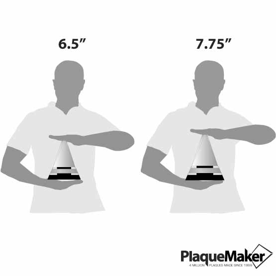 Custom Crystal Triangle Size Guide