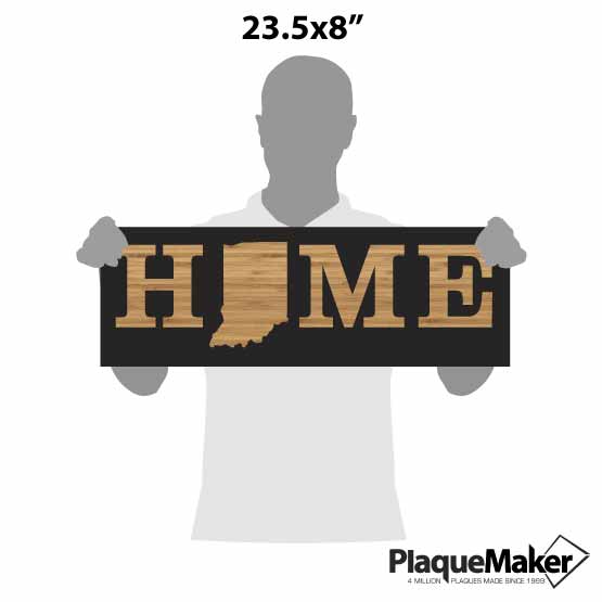 Acrylic State Home Sign Size Chart