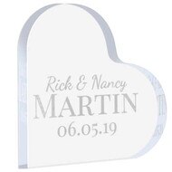 Custom Couple Name Acrylic Heart