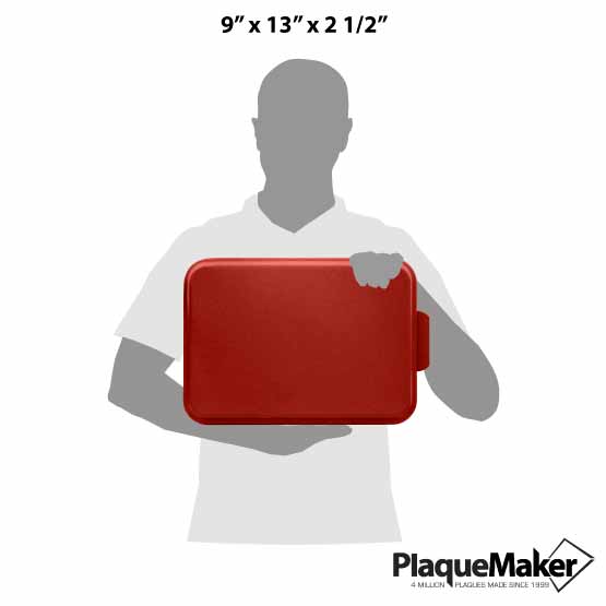 Cake Pan w/ Red Lid Size Guide