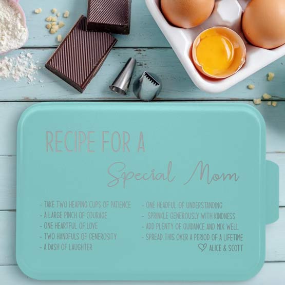 Custom Special Mom Cake Pan and egg